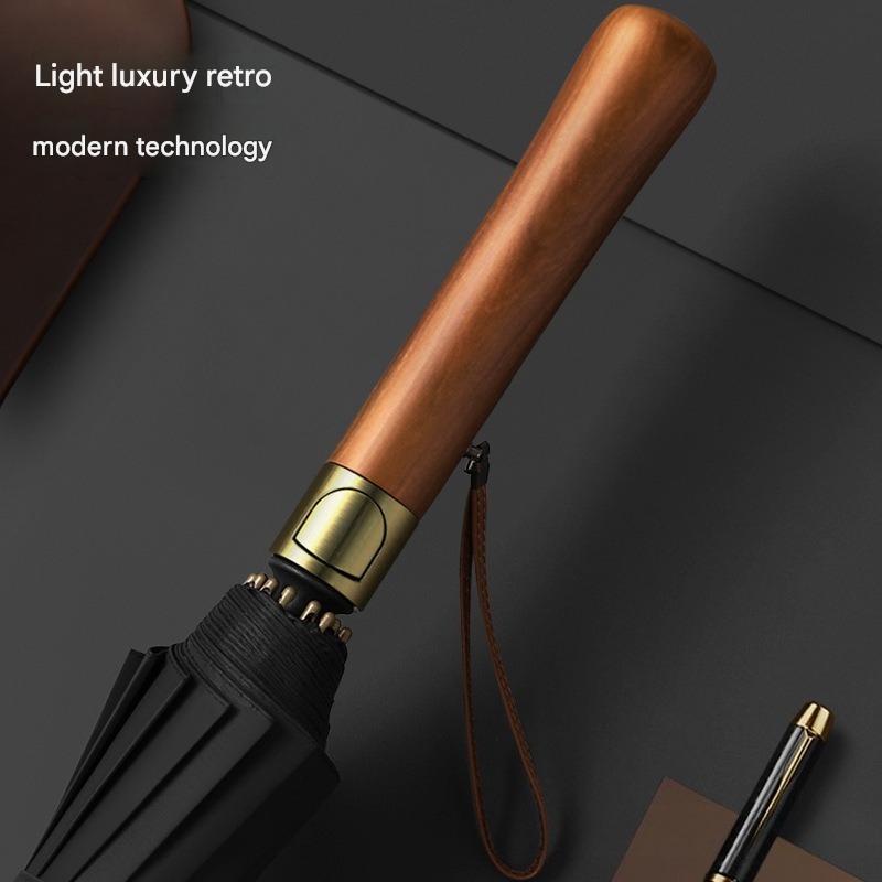 Golf Umbrella Large - 16개의 살대가 있는 골프 우산, 나무