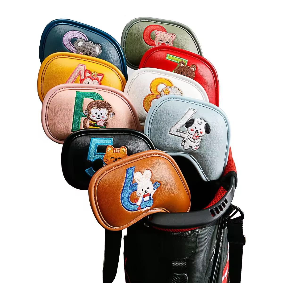 Golf Clubs - 9Pcs 귀여운 만화 동물 골프 아이언