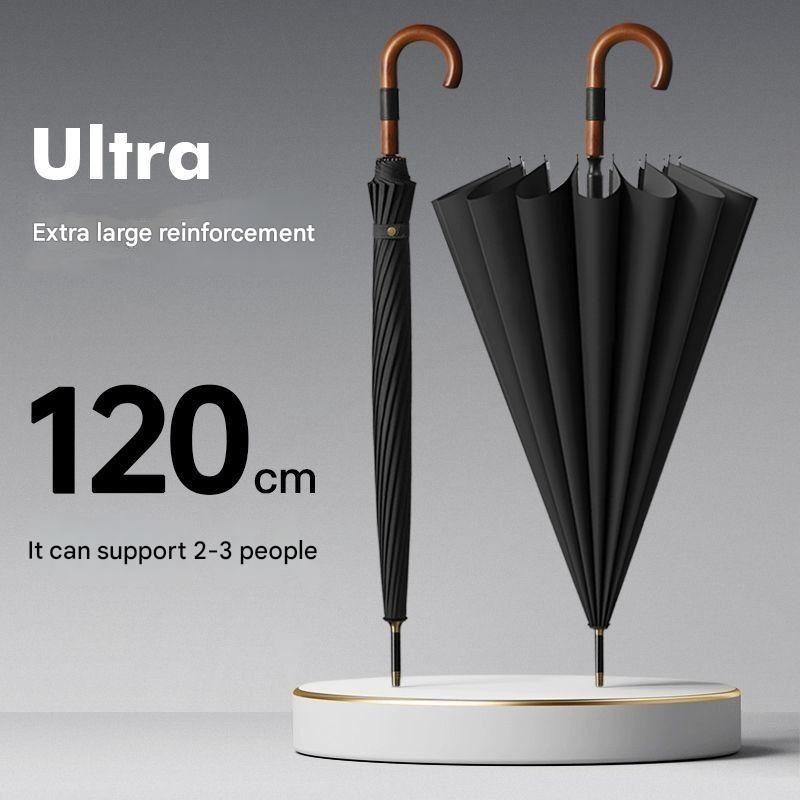16개의 살대가 있는 초대형 훅 핸들 우산, 확대 및  - Golf Umbrella Large 리뷰 및 가격