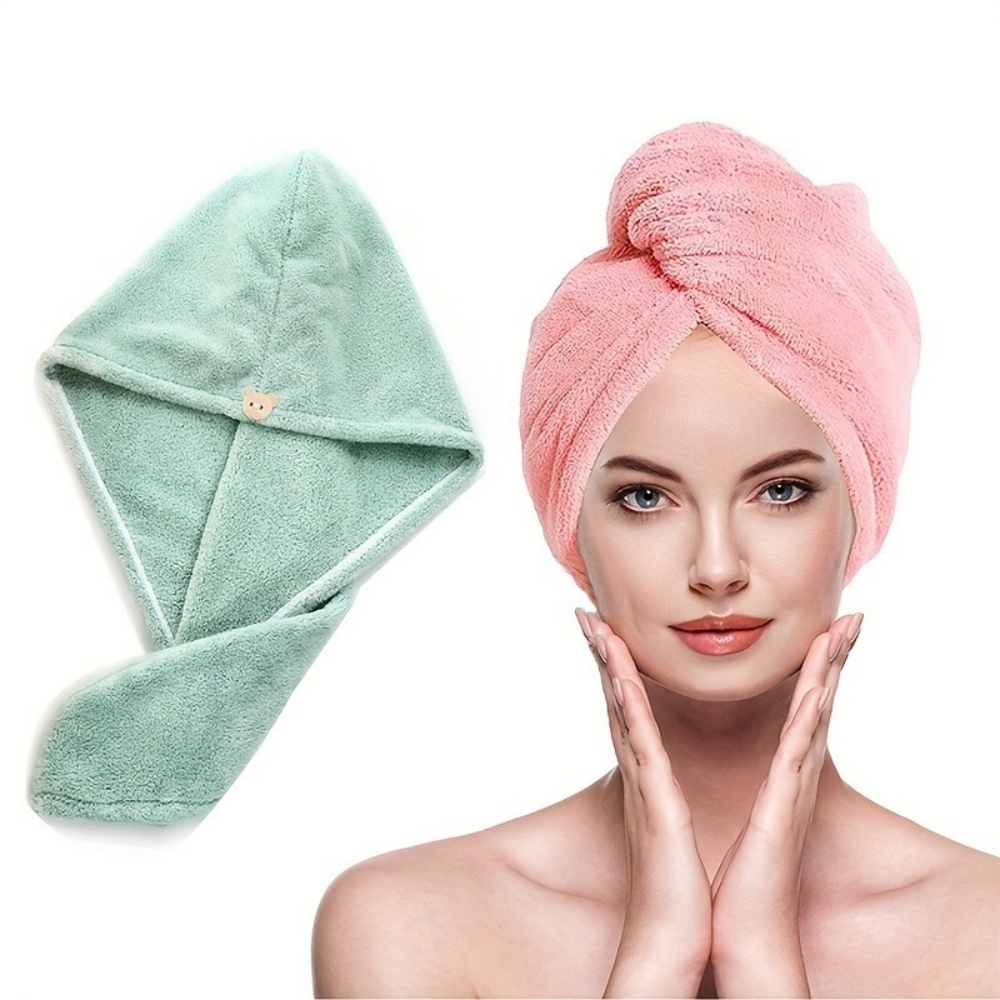 여성용 퀵 드라이 헤어 햇 - 산호 플리스 두꺼운 랩  - Golf Towel 리뷰 및 가격