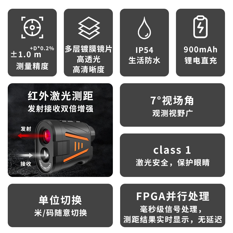 고정밀 골프 레이저 거리 측정기 충전식 휴대용 야외 골 - Golf Rangefinder 리뷰 및 가격