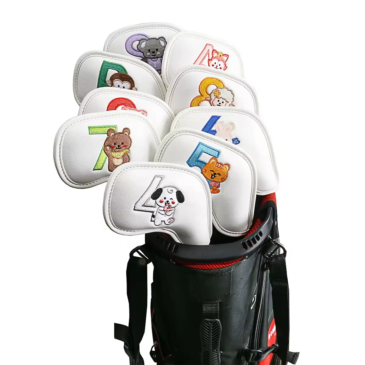 9Pcs 귀여운 만화 동물 골프 아이언 헤드 커버, P - Golf Clubs 리뷰 및 가격