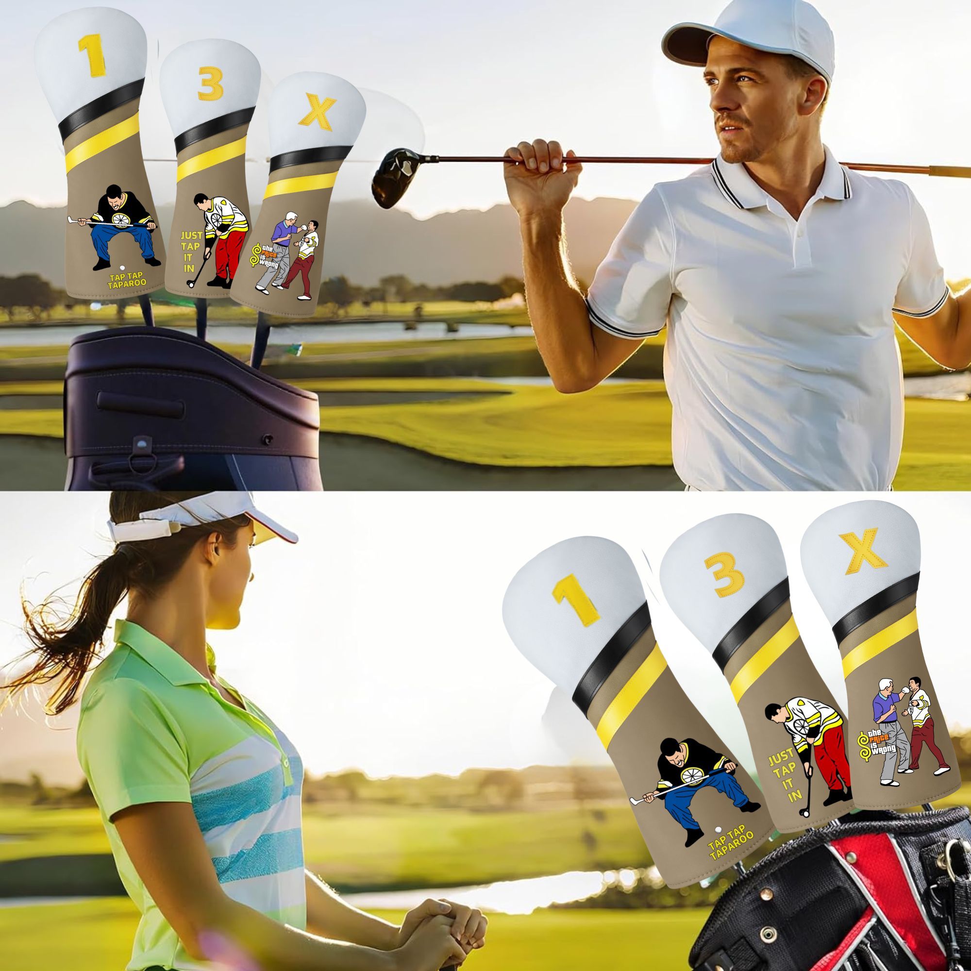 재미있는 기롬어 골프 클럽 커버 (드라이버, 페어웨이  - Golf Driver 리뷰 및 가격