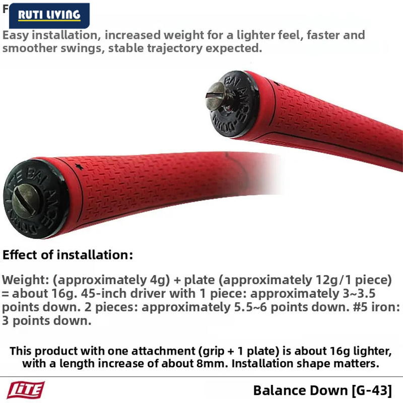 오리지널 골프 클럽 그립 리드 웨이트 밸런싱 블록 액세 - Golf Equipment Weight 리뷰 및 가격